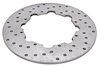 Left Rear Drag Race Rotor Cross Drilled