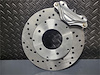 1 Piston Front Drag Race Brake Kit Lamb Strut Using Spindle Mount Wheels