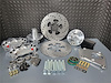 AC-240 4 Piston Heavy Duty Front Drag Race Brake Kit 1971-77 Vega, 1975-80 Monza