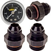 A2000 Fuel Pump Fitting & Gauge Kit (2)-08AN Inlet/Outlet Fittings - image 1