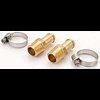 Fuel Pump Fitting Kit Two 3/8" NPT Male Port to 1/2" Hose End (Brass) - image 2