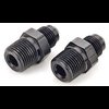 Fuel Pump Fitting Kit Two 3/8" NPT Male Port to -6AN Male (Black) - image 2