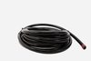 Braided Stainless Steel PTFE Fuel Hose w/Black Jacket -6 AN x 4 ft - image 2