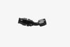 45-Degree -6 AN PTFE Hose End - Black - image 2