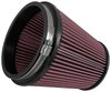 Universal Racing Oval Tapered Cone Air Filter, 6 in. Flange ID, 7.25 in. Base, 5 in. Top, 7 in. Tall [Red Oiled Cotton] - image 2