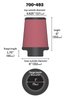 Universal Cone Air Filter SynthaFlow "Oiled" Filter - image 2