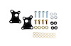 12129510 Rear Caliper Brackets for 1979-1993 Ford Mustang IRS - image 1