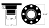 Precision Coachworks Billet Locking Gas Cap Universal Application - 3-7/8" O.D. - image 1
