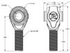 R-Joint Rod End Male 3/4 in. RH 5/8 in. ID - image 2