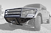 10-14 Ford Raptor Standard Front Rancher Bumper with Stealth Panels and Winch and 40 light bar and b - image 1