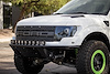 Raptor ADD Lite Front Bumper with 10 Dually mounts/universal plate on top in Hammer Black with Satin Black Skid Plate - image 1