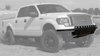Ford F150 09-14 Non-EcoBoost ADD Lite Front Bumper with 10 Dually mounts/universal plate on top in H - image 2