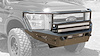 11-Up Ford F-250/350 HoneyBadger Front Rancher bumper with Dual 40 LED bar mounts and LED bar mounts - image 1