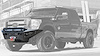 11-Up Ford F-250/350 HoneyBadger Front bumper with Winch Mounts and 40 LED bar mounts and LED bar mo - image 1