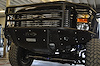 08-10 Ford F-250/350 Rancher Front Bumper with Stealth Panels and Winch and 40 light bar mounts and - image 1