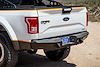 15-Up Ford F-150 HoneyBadger Rear Bumper with Lockable Storage and pair of dually mounts in Hammer Black with Satin Black Panels - image 1