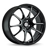 IL77514405 Illusion Cast Wheel [Size: 17" x 7"] Gloss Black/Ball Cut Machine Finish