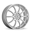 LI67T0440W Lightning Cast Wheel [Size: 16" x 7"] Gloss White/Machine Lip Finish