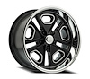 R1021780614513 R102 Del Ray Wheel [Size: 17"x8"] Glossy Black Center w/Milled Window & Diamond Cut Lip Finish