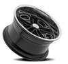 R1021780614513 R102 Del Ray Wheel [Size: 17"x8"] Glossy Black Center w/Milled Window & Diamond Cut Lip Finish - image 2