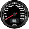 FAE3-S4-EV 3-3/8 in. EV Speedometer Gauge, 260 km/h, AEM