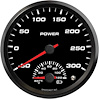 FAE4-DG2-EV 4 in. EV Dual Gauge, w/Warning, Power -50-300/Battery Temp 0-120F