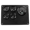 HV-5KIT-002 5 Gauge Kit, Humvee, GPS Speedometer, Oil psi, 6-18 Volt, Water Temp, Fuel Level with Dash panel
