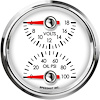 L25-DG13-LEG 2-5/8 in. Dual Gauge, Volts/Oil Psi, top/bottom