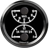 L25-DG2-DATZ 2-5/8 in. Dual Gauge, Volts/Fuel Level, top/bottom, JDM Datsun Z Series