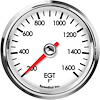 L25-ET1-LEG 2-5/8 in. EGT Temp Gauge, 200-1600F