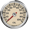 L25-OP3-ATQ 2-5/8 in. Classic Oil Pressure Gauge, 100 psi, Antique Series