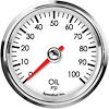 L25-OP3-LEG 2-5/8 in. Oil Pressure Gauge, 100 psi