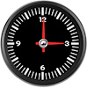 L3-CK1-PCH 3-3/8 in. Clock, Porsche Series