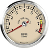 L3-TC3-ATQ 3-3/8 in. Classic Tachometer, 8K RPM, Antique Series