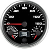 L45-TG004-REV 4-1/2 in. Triple 120 mph Speedo/Fuel Level/WT Temp