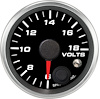 R2-V1-REV 2-1/16 in. Volt Gauge, 6-18V, w/Warning