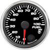 R25-FP4-REV 2-5/8 in. Fuel Pressure Gauge, 0-100 psi, w/Warning