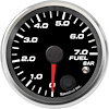 R25-FP7-REV 2-5/8 in. Fuel Pressure Gauge, 0-7.0 bar, w/Warning
