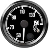 R25-OT3-DATZ 2-5/8 in. Oil Temp Gauge, 40-150C, w/Warning, JDM Datsun Z Series