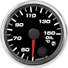 R25-OT3-REV 2-5/8 in. Oil Temp Gauge, 40-150C, w/Warning