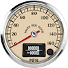 R4-S3-ATQ 4 in. GPS Speedometer, 160 mph, Antique Series