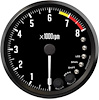 R4-TC3-DATZ 4 in. Tachometer, 8K RPM Shift-light, JDM Datsun Z Series