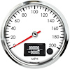 R45-S16-LEG 4-1/2 in. GPS Speedometer, 200 mph
