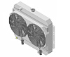 1-10267-202BL High-Performance Radiator & Brushless Fan Kit, 1961-1963 Chevy Bel Air/Impala, Chevy V8, Manual Trans, W/Shroud - image 1
