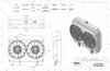 1-10267-202BL High-Performance Radiator & Brushless Fan Kit, 1961-1963 Chevy Bel Air/Impala, Chevy V8, Manual Trans, W/Shroud - image 2