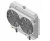 1-10267-212BL High-Performance GM LS Swap Radiator & Brushless Fan Kit, 1961-1963 Chevy Bel Air/Impala, Auto Trans, W/Shroud - image 1