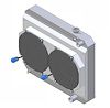 1-25180-202LSBL High-Performance GM LS Swap Radiator/Brushless Fan Kit, 1965 Oldsmobile Cutlass/442, w/o AC, Manual Trans