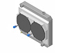 1-25180-202BL High-Performance Radiator/Brushless Fan Kit, 1965 Oldsmobile Cutlass/442, w/o Factory AC, Manual Trans, W/Shroud - image 1