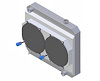 1-25180-212BL High-Performance Radiator/Brushless Fan Kit, 1965 Oldsmobile Cutlass/442, w/o Factory AC, Auto Trans, W/Shroud - image 1