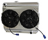 1-27300-202BL High-Performance Radiator/Brushless Fan Kit, 1966-1967 Chevy Bel Air/Impala, w/ Factory Air, Manual Trans